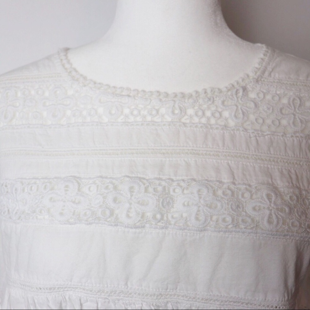 Eri + Ali White Anthropology Blouse - Picture 4 of 5